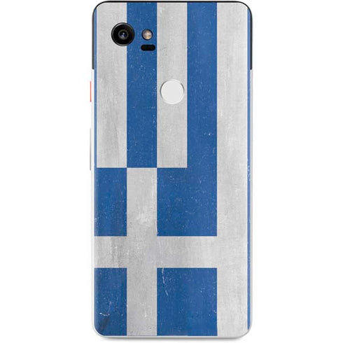 Greece Flag Distressed Google Pixel 2 XL Skin
